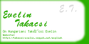 evelin takacsi business card